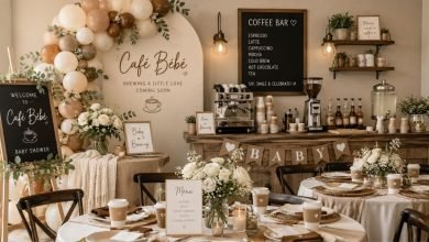 37+ Cafe Bebe Baby Shower Theme Ideas to Create the Coziest Coffee-Inspired Celebration in 2026 24 Elegant Cafe Bebe Baby Shower Theme with coffee bar and neutral décor
