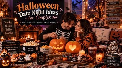 Halloween Date Night Ideas for Couples: 35 Spooky, Romantic & Cozy Ways to Celebrate Together in 2026 15 Halloween date night ideas for couples featuring pumpkin carving, cozy candles, spooky treats, and a romantic fall evening setup